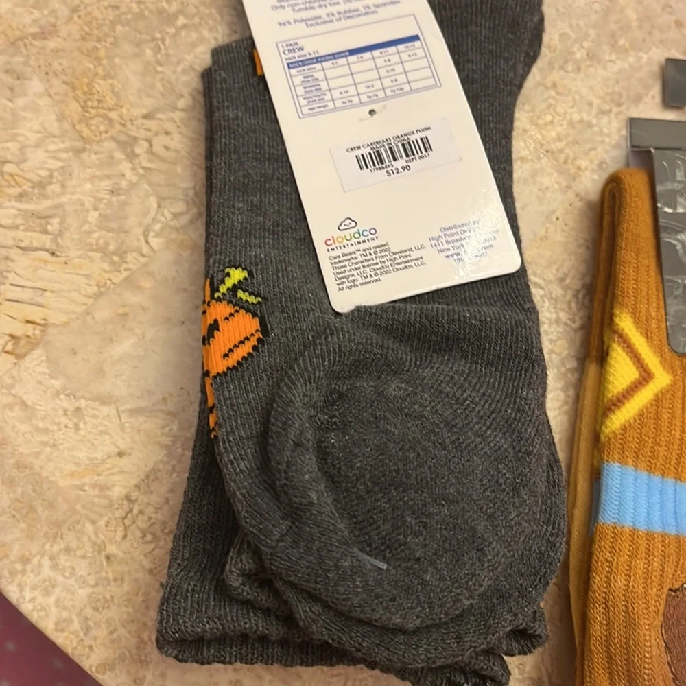 Hot Topic Socks Care Bears and Lady and the Tramp